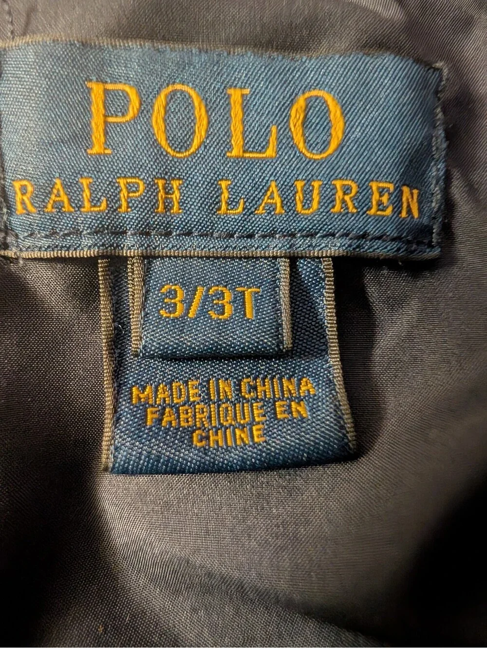 1966 - Polo Ralph Lauren Boys Quilted Navy Jacket 3T